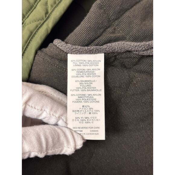 J Crew Jacket Large Mens Sussex Quilted Green Thermal Insulation - Picture 8 of 10